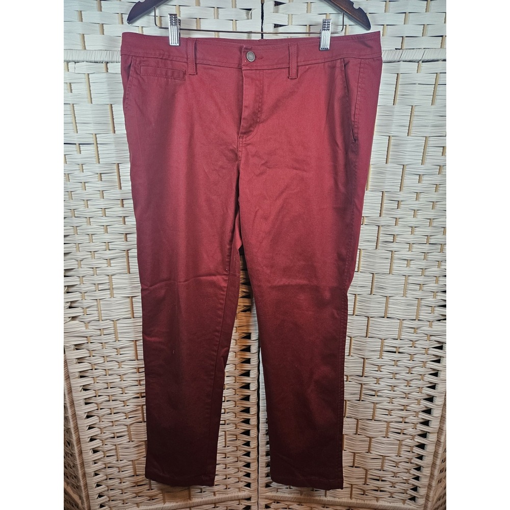 41Hawthron Red Pants Sz 16 Casual Work Career Straight Leg
